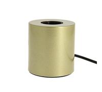 Xanlite, Lampe à Poser Cylindrique en Métal Couleur Laiton, Culot E27, Design Moderne, Hauteur Réglable, Éclairage Élégant, pour Chambre ou Bureau