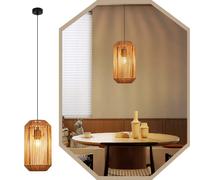 Xanlite Lampe suspension chanvre - Noir
