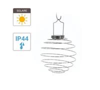 Xanlite - Lanterne Solaire Spirale IP44 - Métal - Noir - SOLASN