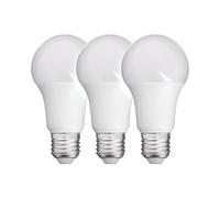Lot de 3 Ampoules SMD LED A60 Opaques, culot E27, 806 lumens, conso. 8,8W éq. 60W, Blanc chaud
