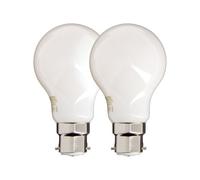 Xanlite - Lot de 2 Ampoules Filament LED A60 Opaque - Culot B22-806 Lumens - Équivalence 60W - 4000K - Blanc Neutre - Économie d'Énergie - Lumière Uniforme