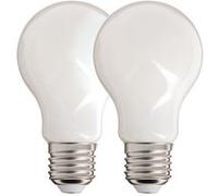 Xanlite - Lot de 2 ampoules Filament LED A60 Opaque, culot E27, 806 Lumens, equivalence 60 W, 2700 Kelvins, Blanc chaud - PACK2RFE806GO BLANC G