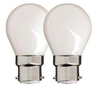 Xanlite - Lot de 2 ampoules filament LED P45, culot B22, 806 Lumens (équivalence 60W, 4000 Kelvin, Blanc neutre - PACK2RFB806POCW BLANC G