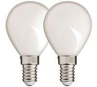Xanlite - Lot de 2 ampoules Filament LED P45 Opaque, culot E14, 470 Lumens, équivalence 40W, 2700 Kelvins, Blanc chaud - PACK2RFV470PO BLANC G