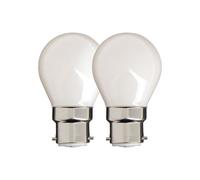 Xanlite - Lot de 2 Ampoules Filament LED P45 Opaques - 806 Lumens - Culot B22 - Équivalence 60W - 4000K - Blanc Neutre - Éclairage Confortable et Économique