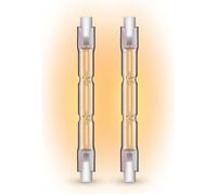 Xanlite - Lot de 2 ampoules halogènes culot R7S, 78mm, 2216 Lumens, 2900 Kelvins, Blanc chaud Dimmable - PACK2HR7S78118W