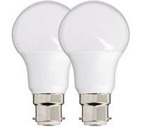 Xanlite - Lot de 2 Ampoules LED A60, culot B22, 10W cons. (60W eq.), lumière blanc chaud - PACK2EB806G BLANC G