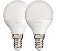Xanlite - Lot de 2 ampoules LED P45 - culot E14 - classique - PACK2EV470P Incolore G
