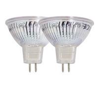 Xanlite - Lot de 2 ampoules SMD LED Spot MR16, culot GU5.3, 345 Lumens, conso. 5W (eq. 35W), 4000K, Blanc neutre - PACK2VM35SCW TRANSPARENT G