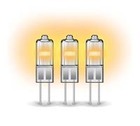 Xanlite - Lot de 3 ampoules halogènes culot G4, 375 Lumens, 2900 Kelvins, Blanc chaud, Dimmable - PACK3HG420W