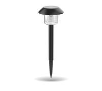 Xanlite Lot de 3 Balises Solaires LED Noires IP44, RVB Multicolore - Éclairage Décoratif pour Jardin ou Allée, Lumière Solaire Changeante Automatique, Installation Facile et Sans Fil