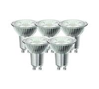 Xanlite Lot De 5 Spot LED Culot GU10 - Éclairage Angle 36° - Ampoule GU10 LED 4,8W Équivalent 50W - Lumière Blanche Chaude - PACK5RCXG50S