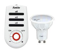 Xanlite - Ampoule LED spot, culot GU10, 3,4W cons. (35W eq.), lumière blanc chaud - MG180STR BLANC G