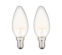 Xanlite - PACK2RFV806FO - Ampoule LED filament flamme culot E14 806lm blanc chaud - Classique Faible Consommation - Installation Facile