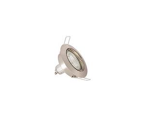 Xanlite PACK5SP50ASCW Lumineux Lampe encastrable Plafond-Lot de 5 Spots encastrés-Lumière Ampoules LED GU10 incluses-Blanc Neutre-PACK5SP50ASCW Plastique 50 W Silver