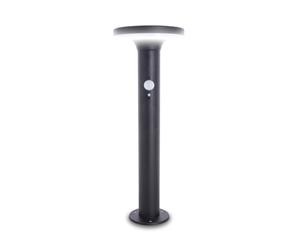 Xanlite SO1711 Borne LED Solaire, à détecteur de Mouvement, 3 Modes, éclairage Puissant, 400 lumens Max, 3 Unité (Lot de 1), Noir