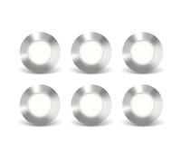 Xanlite - SPTK6RCW - Kit de 6 Spots - Encastrables - 20 Lumens - Blanc neutre - Tempèrature 4000K - IP67