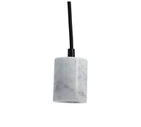 Xanlite Suspension à douille en marbre blanc culot E27 SDM01EW