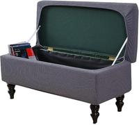 XAOLPLH Housse de Pouf en Velours Extensible pour Banc de Rangement Pliable, Housse de Pouf, Repose-Pieds, Housse de Protection pour Repose-Pieds, avec élastique en Bas