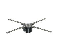XAoSCd Projecteur Holographique 3D en Forme De Ventilateur, Affichage WiFi, Logo Publicitaire, Lumière LED, Lampe Holographique, Transmission d'image, Vidéo, Logo pour Affi,