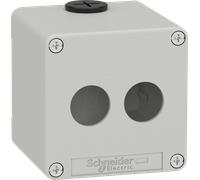 XAPD1502 - Boîtier vide, métal, gris, 2 points de commande 22 mm