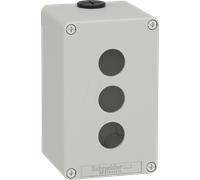 XAPD2503 - Boîtier vide, métal, gris, 3 points de commande 22 mm