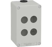 XAPD2504 - Boîtier vide, métal, gris, 4 points de commande 22 mm