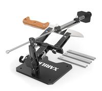 XARILK GEN3 Système d'affûtage de couteaux guidé en aluminium | Aiguiseur de couteaux professionnel, kit d'affûtage de couteaux W/3 plaques diamantées (320#, 800#, 2000#) pour couteaux de chasse et de