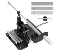 XARILK Système d'aiguiseur de couteaux professionnel Pro amélioré GEN 2, outil d'affûtage professionnel en aluminium robuste avec pierres de diamant (320# 800# 2000#) pour la cuisine, la chasse, la