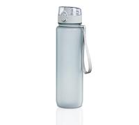 Xavax Gourde 1 l (gourde sport anti-fuite, bouteille d'eau pour boissons gazeuses, bouteille de sport avec anse pratique et fermeture à clic, convient comme bouteille de vélo) Bleu