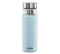 Xavax Gourde en Verre, 450 ML, avec Filtre et Manchon en Silicone