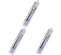 Xavax Hama Thermomètre analogique (à suspendre au réfrigérateur, congélateur, cave à vin, minibar, minimum -35 degrés, maximum 40 degrés) Blanc (Lot de 3)