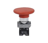 XB2BR Bouton Poussoir Champignon Auto Reset NO NF | Bouton poussoir champignon 22mm auto reset noir vert rouge 1NO 1NF