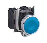 Xb4ba61 Schneider - Bouton Poussoir à Impulsion - ø22 - Bleu - 1no - à Vis - Har