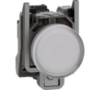 XB4BVM1 - Voyant lumineux, Harmony XB4, métal, 22 mm, blanc, 230 V C.A.