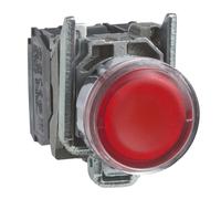 Xb4bw34b5 Schneider - Poussoir Lumineux Led - 1no+1nf - Rouge - ø22 - 24vcadc -