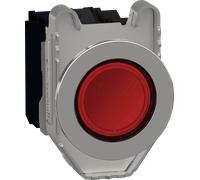 XB4FW34B5 - Bouton-poussoir lumineux Harmony XB4F, 30 mm, 1Ö;+1S, rouge, 24