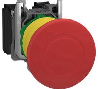 XB5AT845 - Bouton d'arrêt d'urgence, rouge, 22 mm, à verrouillage, déverrou