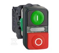 XB5AW73731M5 Bouton double vert/rouge LED 240V I/O