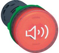 XB5KS2G4 - Buzzer Harmony, lumineux en rouge, Ø 22 mm, 110 … 120 V c.