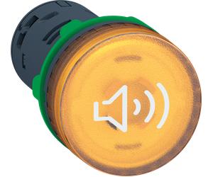 XB5KS2G8 - Buzzer Harmony, lumineux en jaune, Ø 22 mm, 110 … 120 V c.
