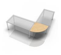 XBE91 G - coin - angle rond 80x80 Érable