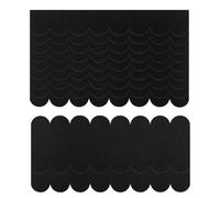 Xbessc 36 Pièces Mini Bardeaux de Toit Noir Bardeau Bitume Toiture Feutre | Auto-Adhésifs Bardeau Toit Imperméabilité pour Abri de Jardin Nichoir Niche pour Chien Projets en Bois (30x5cm + 30x11cm)