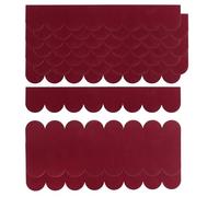 Xbessc 36 Pièces Mini Bardeaux de Toit Rouge Bardeau Bitume Toiture Feutre | Bardeaux de Toit Découpable 30 x 5 cm + 30 x 11 cm Auto Adhésifs Bardeau Toit Imperméabilité pour Chien Projets en Bois Rouge