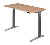 XBHM 16 GC | Bureau 160 x 80 réglable en hauteur électriquement Noyer