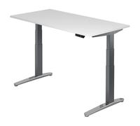 XBHM 16 GC | Bureau - Blanc 160 x 80 réglable en hauteur électriquement