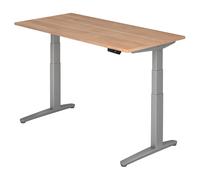 XBHM 16 SS | Bureau 160 x 80 réglable en hauteur électriquement Noyer