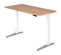 XBHM 16 WC | Bureau 160 x 80 réglable en hauteur électriquement Noyer