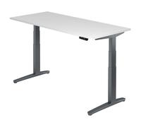XBHM 19 GG | Bureau 180 x 80 réglable en hauteur électriquement Blanc