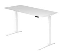 XBHM 19 WW | Bureau 180 x 80 réglable en hauteur électriquement Blanc